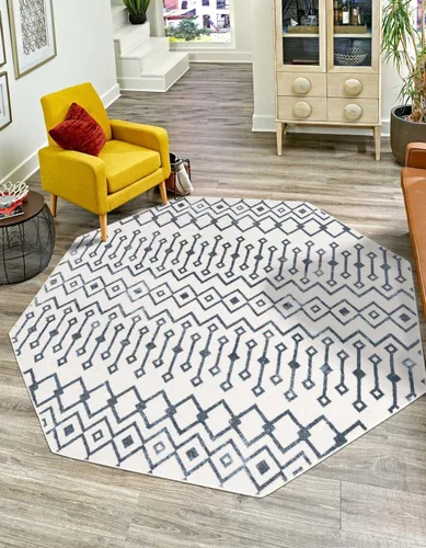 Vista 29 de Unique Loom Bohemian Trellis Collection - Alfombra rectangular de 2 x 3 pies 1 pulgada, color rosa polvoriento/marfil