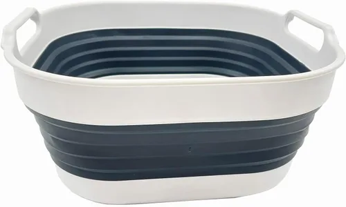 Vista 12 de SAMMART Sartén plegable de 10L (2.64 galones), lavabo plegable, tina portátil para lavar platos, bandeja de almacenamiento de cocina que ahorra