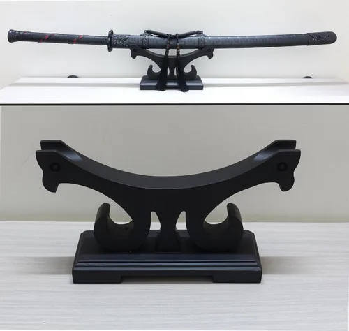 Vista 6 de Soporte de espada, soporte de espada, soporte de espada, soporte de espada Katana, soporte samurai (doblado)
