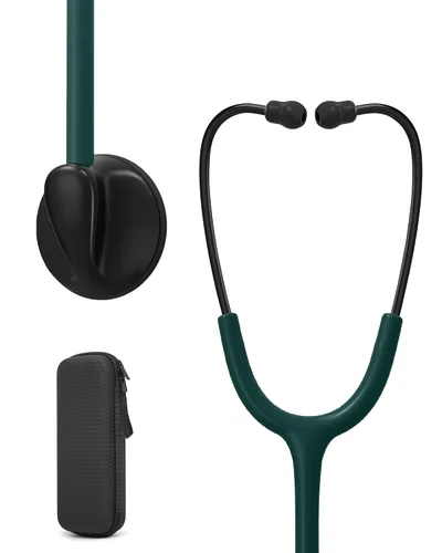 Vista 18 de Estetoscopio de una sola cabeza para médicos/enfermeras/estudiantes de escuela de enfermería, uso médico y doméstico con etiqueta de nombre de Tubo