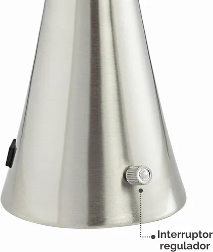 Vista 8 de 360 Lighting Karl - Juego de 2 lámparas de mesa modernas de 27 1/2 pulgadas de alto con puertos de carga USB A+C y toma de corriente alterna