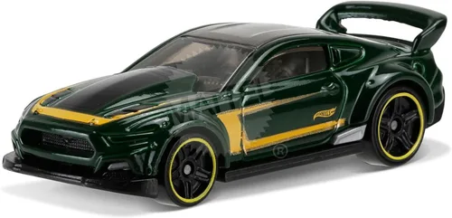 Vista 2 de Hot Wheels 2016 entonces y ahora Custom "15 Ford Mustang 110/250, Verde