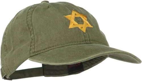 Vista 5 de e4Hats.com - Gorra bordada con diseño de estrella judía de David