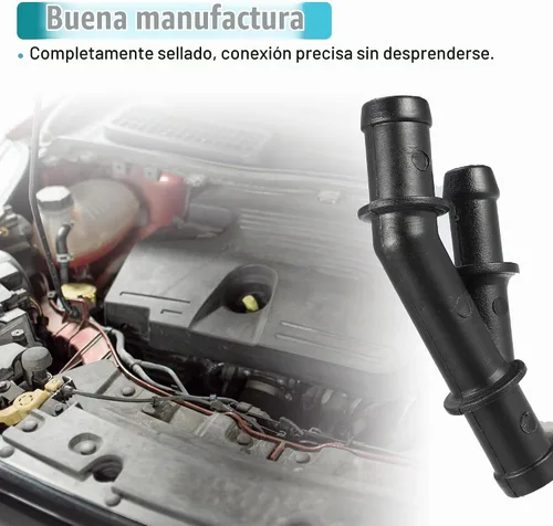 Vista 4 de X AUTOHAUX - Conector de manguera de refrigerante de motor para Volkswagen