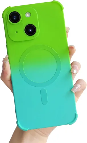 Vista 21 de Funda magnética para iPhone 12 de 6.1 pulgadas con protector de lente de cámara, protección contra caídas [compatible con Magsafe] Funda delgada