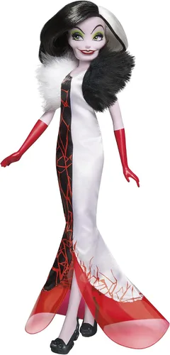 Vista 4 de Disney Princess Villains Black and Brights Collection, muñeca de moda, paquete de 4, juguete de villanos de Disney para niños de 5 años en adelante