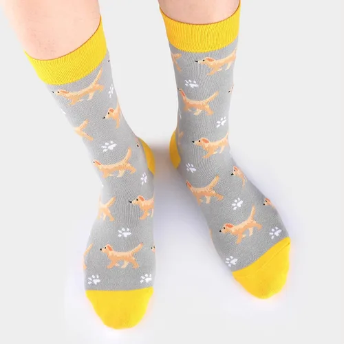 Vista 5 de Knapfold Calcetines divertidos para hombre con diseño de animal