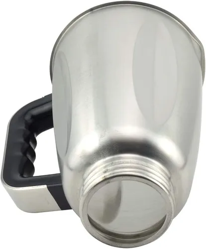 Vista 2 de Tarro de acero inoxidable de 6 tazas con mango y tapa para licuadoras Oster Osterizer pieza de repuesto 304