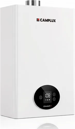 Vista 9 de CAMPLUX - Calentador de agua sin tanque de propano de 82,000 BTU, sistema de agua caliente instantánea de 3.18 GPM para toda la casa, uso de 2 a 3