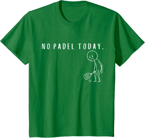 Vista 49 de No Padel Today Funny Padel Stickman Padel Playera Jugador de Tenis