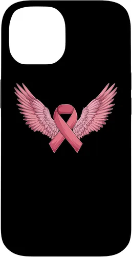 Vista 4 de Pink Ribbon Wings Breast Cancer Awareness Case for iPhone 17