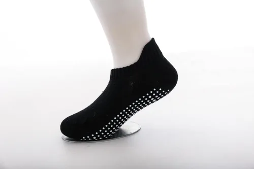 Vista 2 de J Poqobog Calcetines tobilleros antideslizantes para bebés, niños y niñas con suela antideslizante