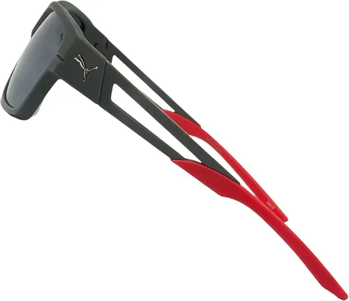 Vista 4 de Puma Flash Ride PU0327S - Lentes de sol deportivos para hombre forma rectangular marco de borde completo ciclismo correr golf pesca voleibol