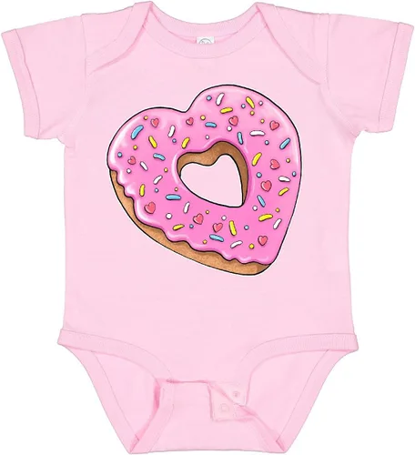 Vista 12 de inktastic Body de bebé con forma de corazón con glaseado rosa y chispas