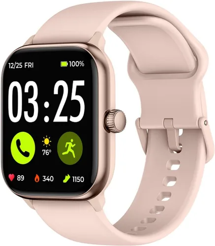 Vista 10 de Spade & Co Paquete de 4 relojes inteligentes de salud con base de carga, monitor de frecuencia cardíaca, sueño y SpO2, podómetro, batería de más