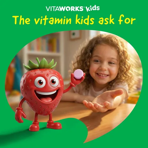 Vista 7 de VitaWorks Paquete de hierro para niños de 10 mg + vitamina C masticables + saúco + zinc + C
