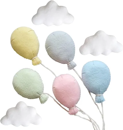 Vista 9 de Nubes de fieltro para recién nacidos, 3 piezas de nubes de fieltro para fotografía de bebés, niños y niñas, sesiones de fotos para posar, accesorios