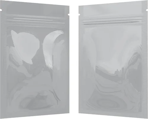 Vista 18 de Bolsas de barrera estilo Mylar – Cremallera con sellado térmico – 100 bolsas (negro brillante/transparente, 0.04 oz - 3 x 4.5 pulgadas)