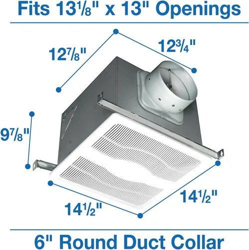 Vista 6 de Air King AK150LS Energy Star Deluxe Quiet Series Ventilador de baño
