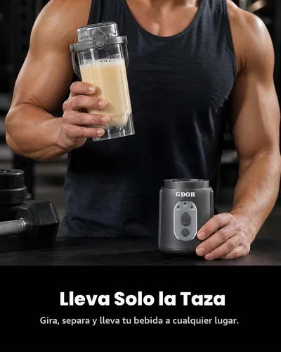 Vista 4 de GDOR Licuadora portátil, licuadora de batido inalámbrico Twist&Go 3