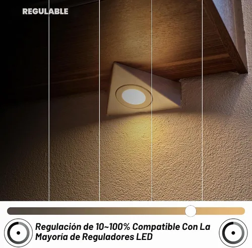 Vista 3 de ALIDE GU10 Bombillas Led Dimmable 2 Prong Reemplazan 50W Halógeno 120V para Blanco cálido