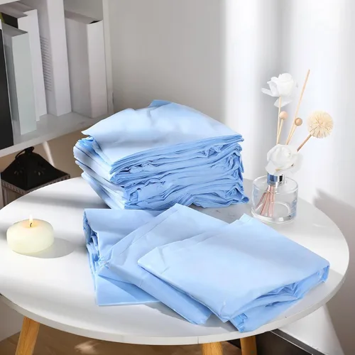 Vista 4 de Oudain 50 sábanas bajeras desechables con elástico, impermeables, a prueba de aceite, 39 x 87 pulgadas, fundas desechables para cama de masaje, spa