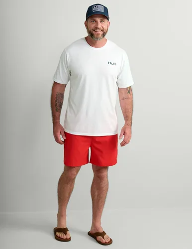 Vista 59 de HUK Mens Fishing Graphic Tee, Performance Short Sleeve, Quick-Dry Bass Bones - Búho nocturno