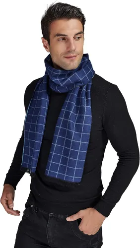 Vista 2 de EP Mode Bufanda de seda cepillada de lujo para hombre, excepcionalmente suave y cálida