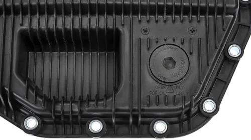 Vista 6 de Dorman 265-851 Bandeja de transmisión con tapón de drenaje, junta y pernos compatible con modelos seleccionados de BMW (OE FIX)