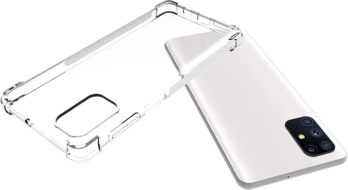 Vista 3 de USTIYA Funda para Samsung Galaxy M51 TPU cuatro esquinas cubierta protectora transparente funda suave