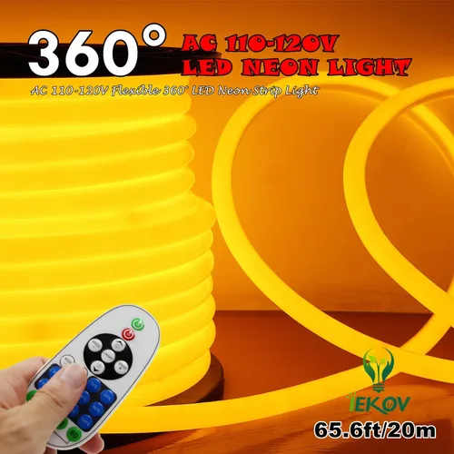 Vista 19 de Adaptador de fuente de alimentación con receptor IR+23 teclas de control remoto para 360° LED NEON Light (16.4 ft-65.6 ft)