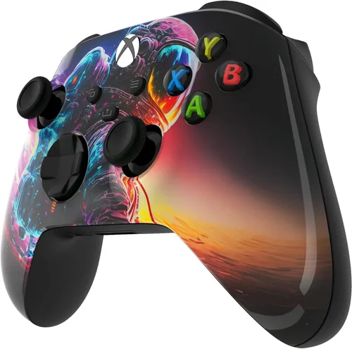 Vista 3 de Custom Controllerzz Wireless Controller for Microsoft Xbox Series XS & Xbox One - Custom Soft Touch Feel - Custom Series XS Controller (XS Astronaut)
