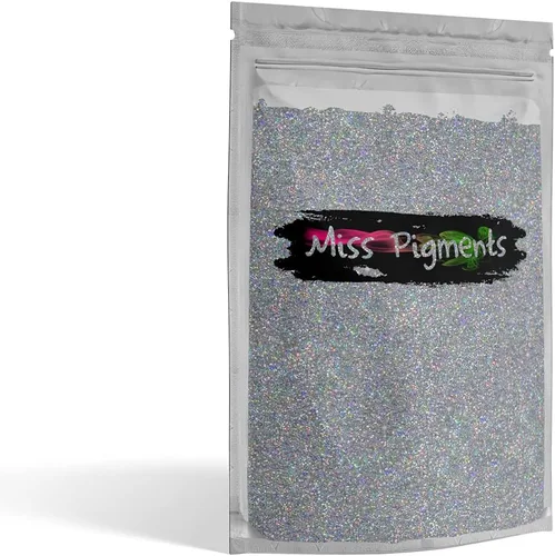 Vista 4 de Purpurina extra fina/purpurina holográfica ultrafina de 1/128 pulgadas, 0.008 pulgadas, 0.008 in para arte de uñas, manualidades, maquillaje