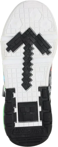 Vista 5 de Zapatillas Minecraft para niños, tenis de alta calidad para niños pequeños y niños grandes, color azul marinoverde
