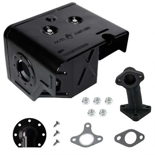 Vista 5 de JMCHstore Tubo de Silenciador de Escape con Deflector Para Predator 301cc, Motor de Honda GX240 GX270 8HP 9HP, Motor de Lifan Loncin, Bomba de Agua