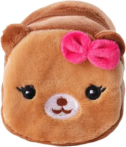 Vista 7 de Lindo panda de peluche pequeño monedero monedero cremallera dinero monedero niños cumpleaños