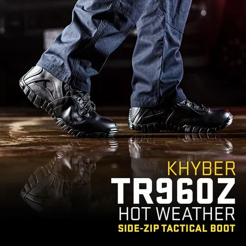 Vista 2 de TACTICAL RESEARCH TR Khyber TR960Z Botas tácticas con cremallera lateral para hombre