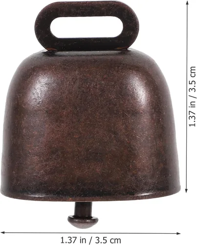 Vista 5 de 2pcs Vaca Campanas de Larga Distancia Caballo Ovejas Campanas de Hierro Ganado Fuerte Granja Animal Bronce Rojo Bronce
