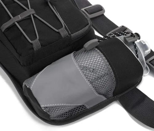 Vista 4 de Waist Pack with Water Bottle Holder for Running Walking Hiking Fanny Pack Hydration Belt