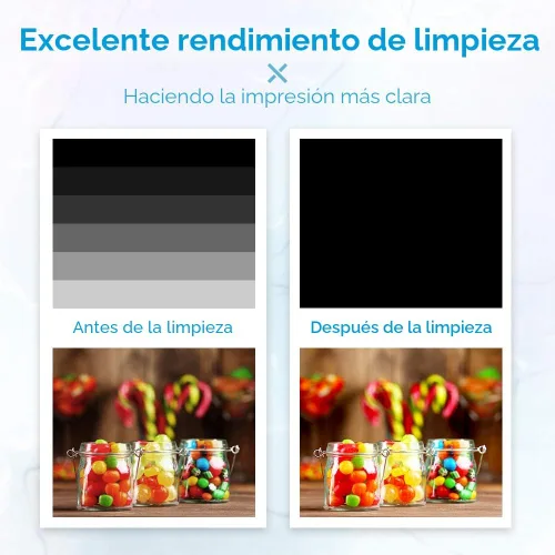 Vista 6 de Kits de limpieza de cabezales de impresión para impresoras de inyección de tinta, kit de limpieza de impresora para impresoras Epson Ecotank, kit