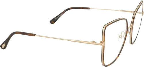 Vista 5 de Tom Ford FT5630-B56052 - Lentes de espejo Havana/azul, Habana oscura brillante, oro rosa brillante / bloque azul, 56/19/140, Carey