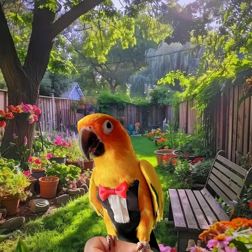 Vista 3 de Pañales para pájaros, arnés para pájaros, trajes de vuelo con correa voladora de 80 pulgadas, pañal de loro con capa interior impermeable para orina