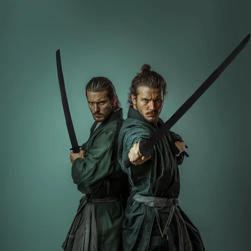 Vista 3 de 2 PCS 3D Impreso Gravedad Retráctil Samurai Espada Modelo Juguetes Halloween Juguete Portátil Espada Samurai