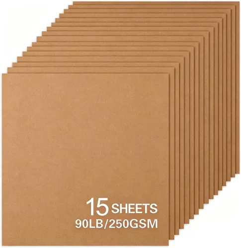 Vista 16 de 15 hojas de papel de cartulina negra, cartulina de 12 x 12 pulgadas para Cricut, papel de construcción grueso para hacer tarjetas, álbumes de Negro