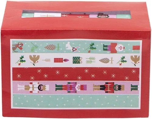 Vista 2 de Rico Christmas Washi Tape - Cascanueces SoldierPresents & Santa - Juego de 5