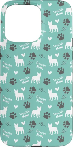 Vista 31 de Frenchie Mom French Bulldog Mom Blue Women Case for iPhone 17