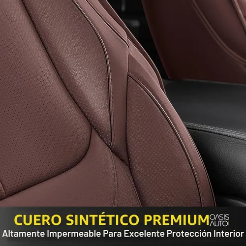 Vista 5 de OASIS AUTO Fundas de asiento personalizadas para Chevy Silverado GMC Sierra 1500 2500HD 3500HD 2014-2018 (tripulación, cabina doble y extendida)