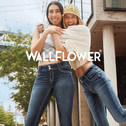 Vista 5 de WallFlower Jeans Sassy Flare Insta Soft Juniors de talle alto para mujer