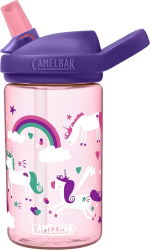 Vista 20 de CamelBak Eddy+ Kids Water Bottle with Bite Valve Straw, Leak‑Resistant Easy Sip Design for Everyday Hydration, 14oz Kids