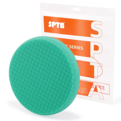 Vista 19 de SPTA - Almohadilla verde de corte grueso de 3.5 pulgadas para placa de respaldo de 3 pulgadas (80 mm), esponja de pulido ideal para pulir